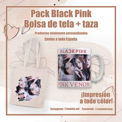 Totebag + Taza Blackpink