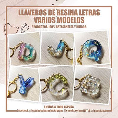 Llavero de resina varios