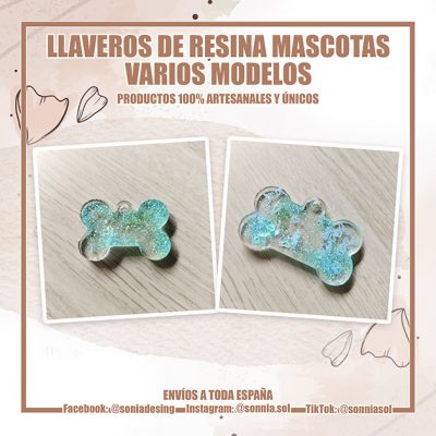 Chapa de resina para mascotas