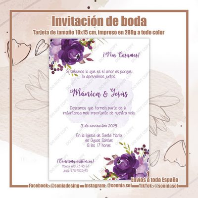 Invitación lilas