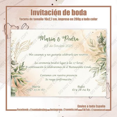 Invitación olivo