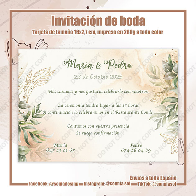 Invitación olivo