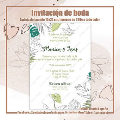 Invitación tropical