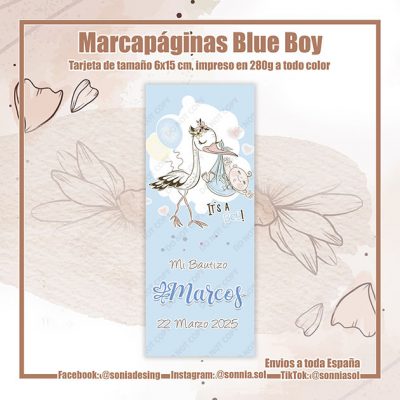 Marcapáginas blue boy