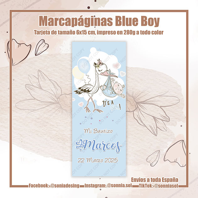 Marcapáginas blue boy