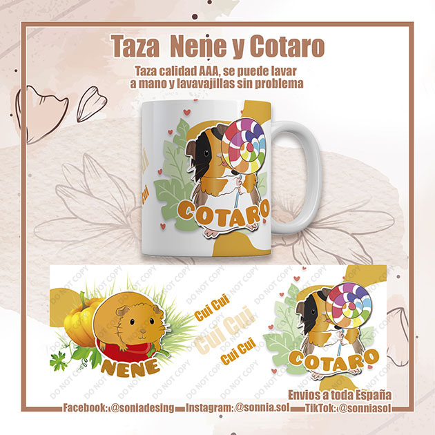 Taza Nene y Cotaro