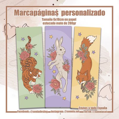 Marcapáginas personalizado