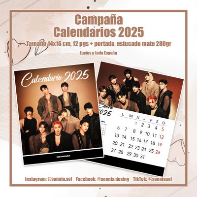 Calendario 2025 Ateez