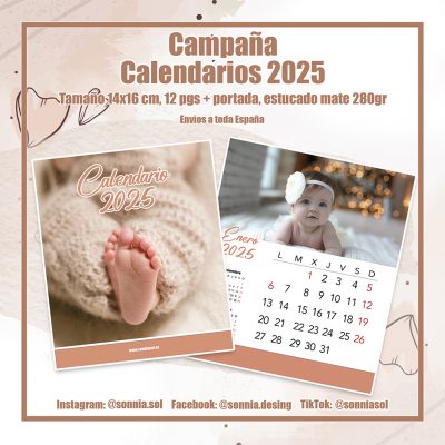 Calendario 2025 Bebés