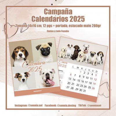 Calendario 2025 Mascotas