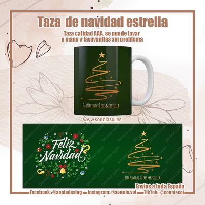 Taza de Navidad estrella