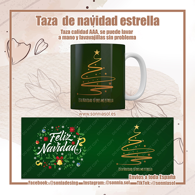 Taza de Navidad estrella