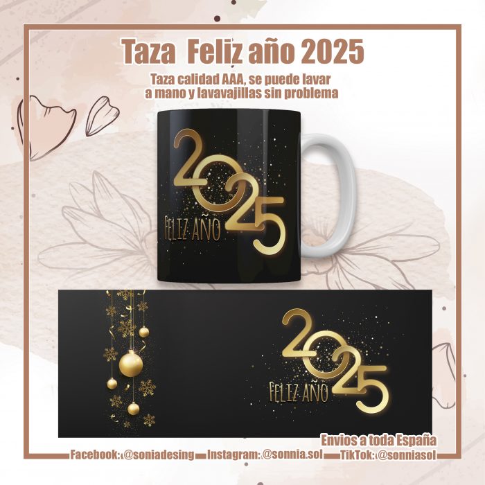 Taza Feliz año 2025